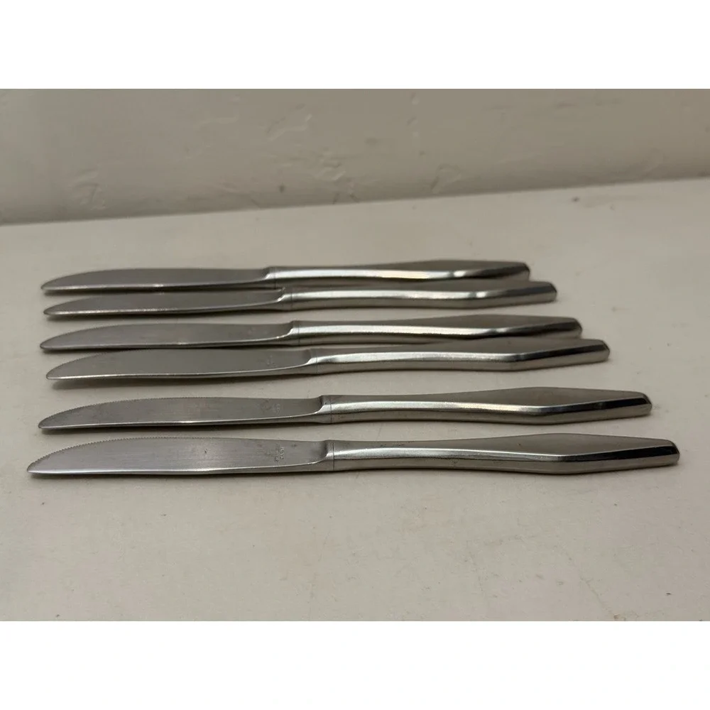 Lot of 6 Vintage Montgomery Ward Stainless Japan 9